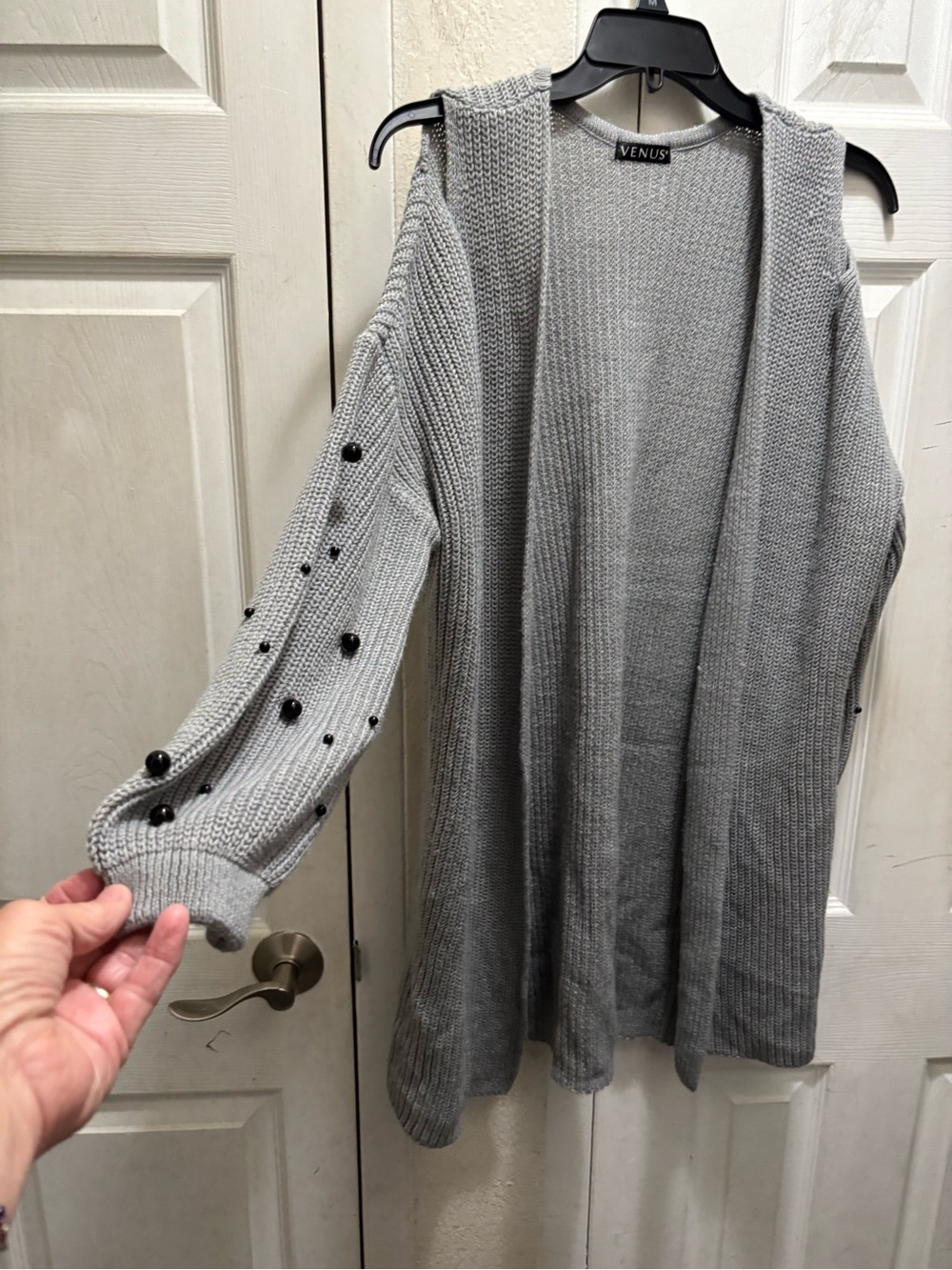 VENUS Light Gray Knit Sweater